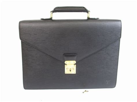 louis vuitton black epi leather briefcase|Louis Vuitton epi leather backpack.